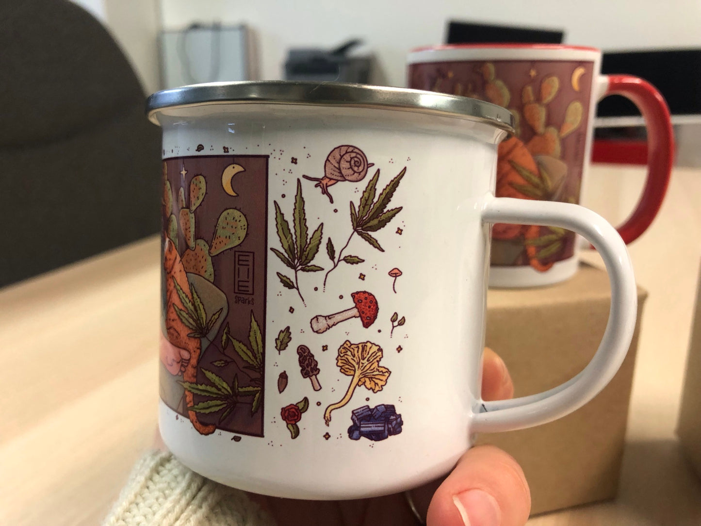 Amanita Mushroom Camping Mug