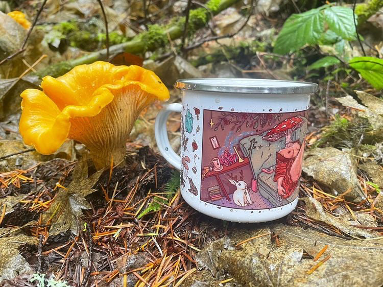 Amanita Mushroom Camping Mug