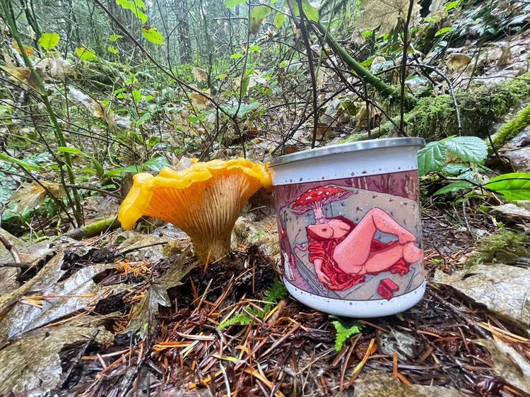 Amanita Mushroom Camping Mug