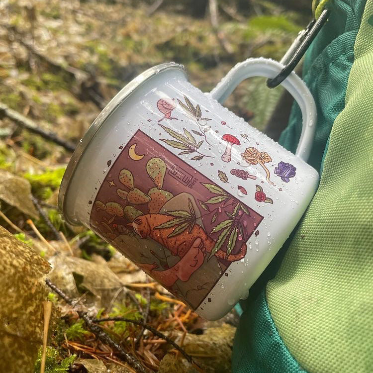 Amanita Mushroom Camping Mug