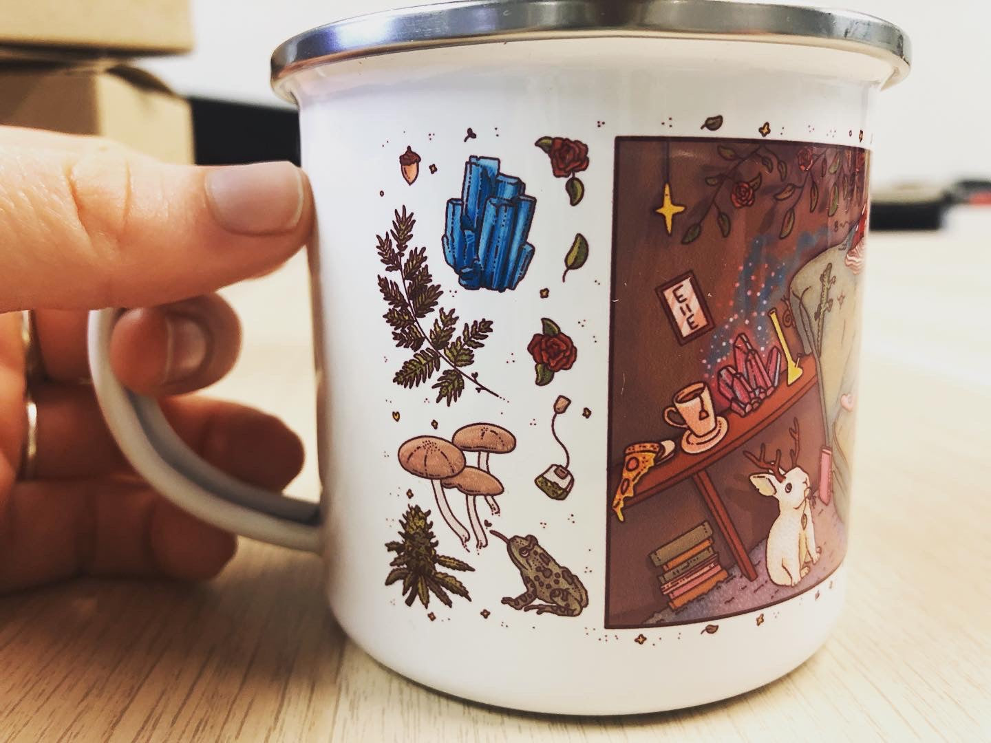 Amanita Mushroom Camping Mug