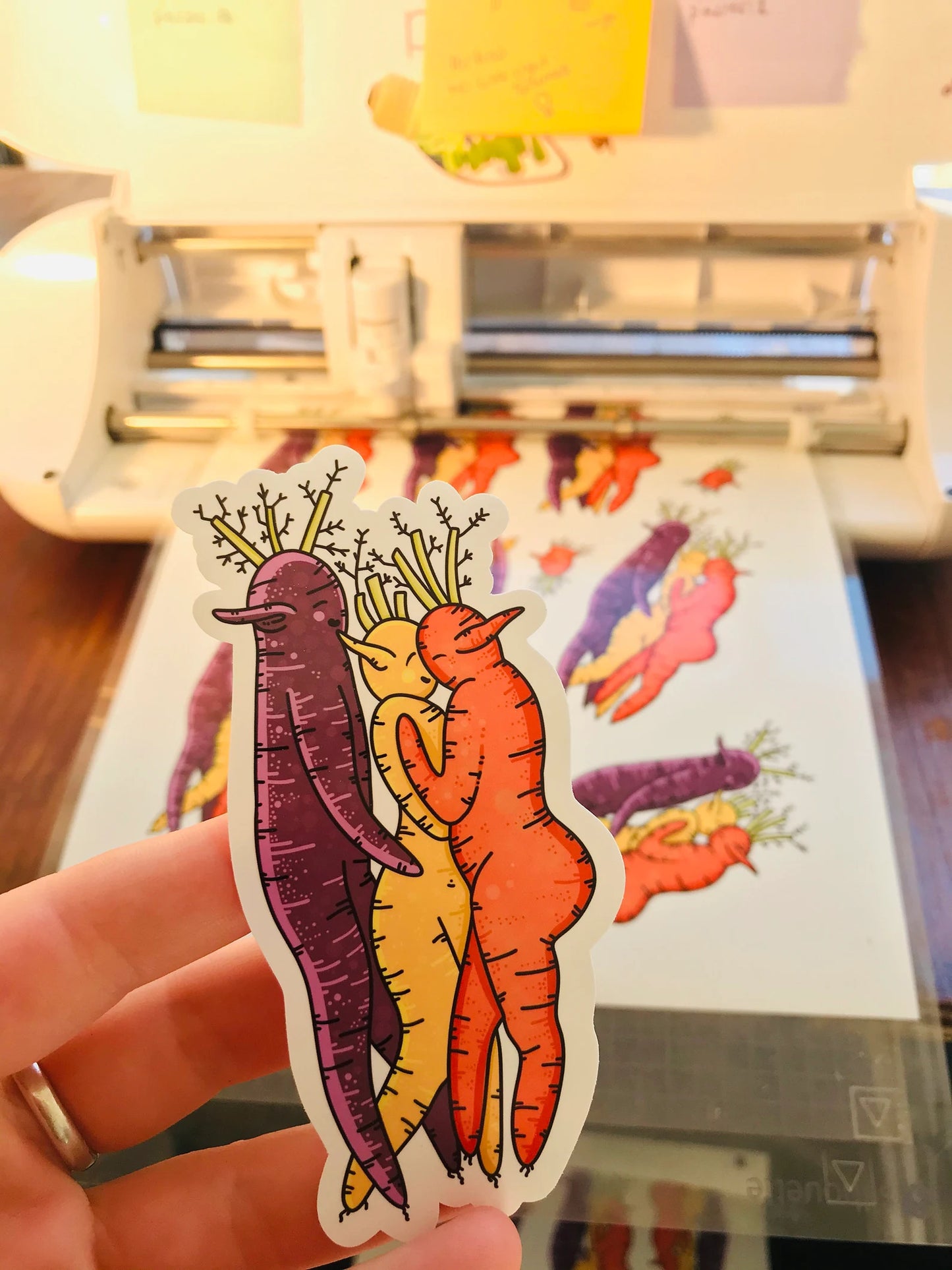 Carrot Trio Sticker