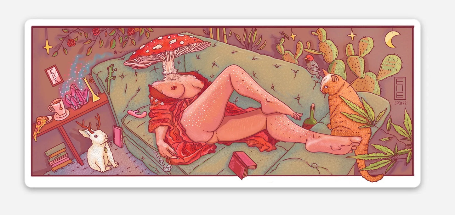 Amanita Chilling Sticker