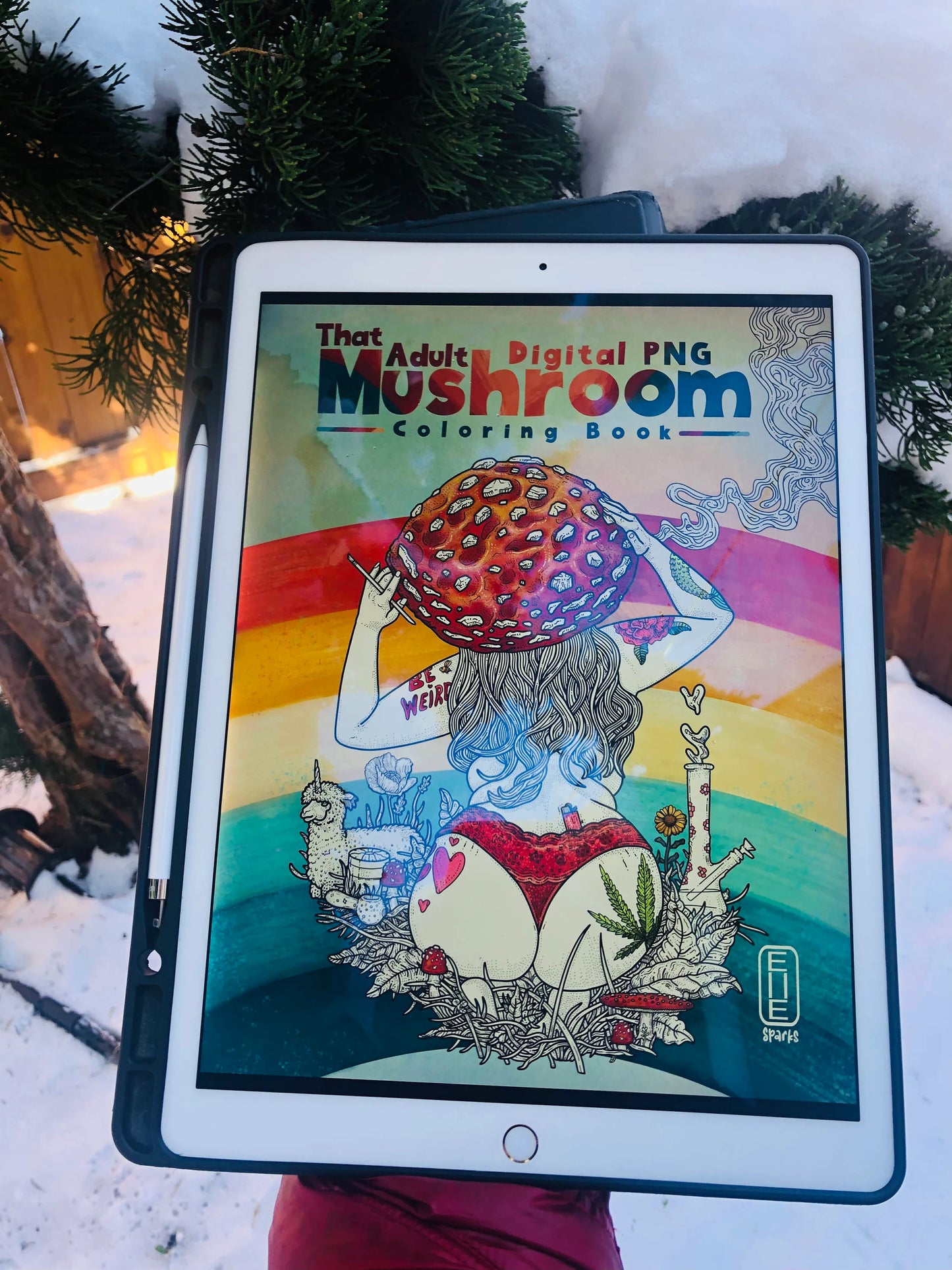 Digital That Adult Mushroom Coloring Book