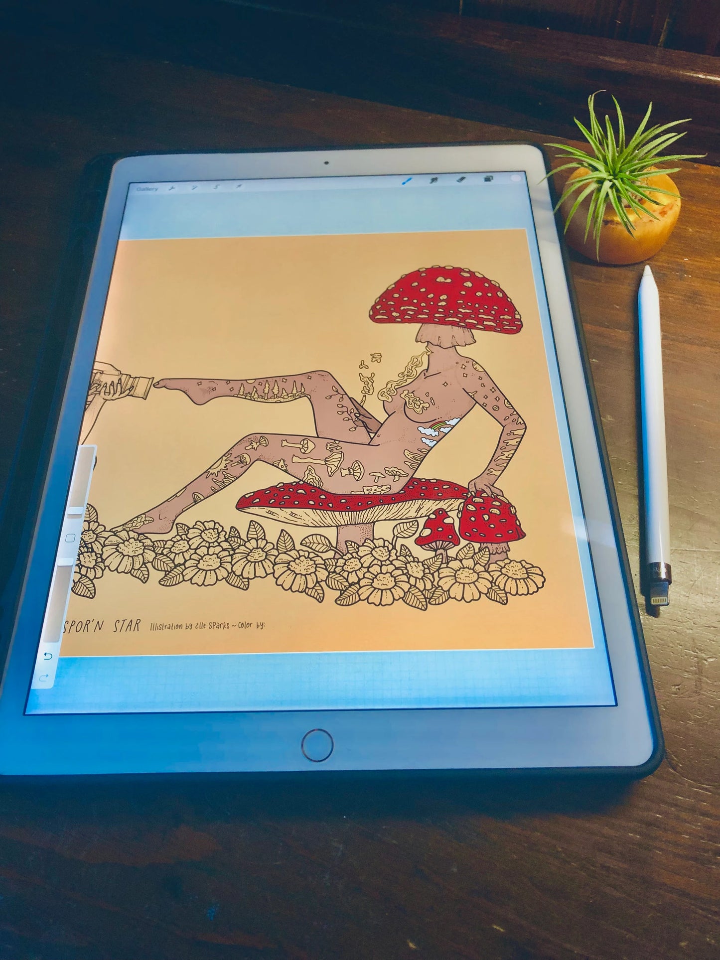 Digital That Adult Mushroom Coloring Book